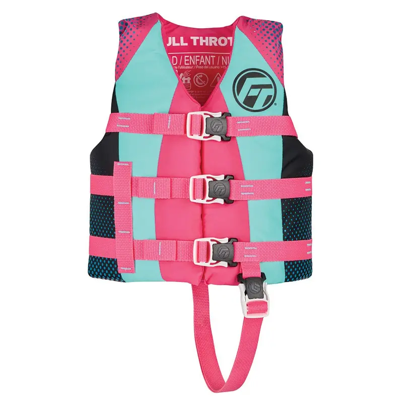 Full Throttle Child Nylon Life Jacket – Pink, Uscg Type Iii [112200-105-001-26] 1