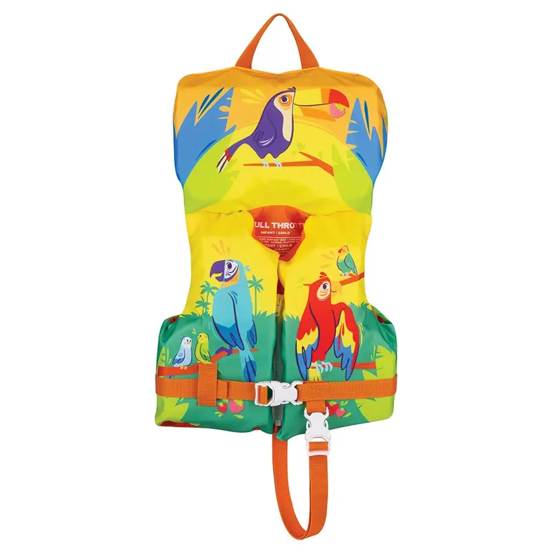 Full Throttle Infant/Child Character Life Vest – Fun Toucan-Themed Design 1
