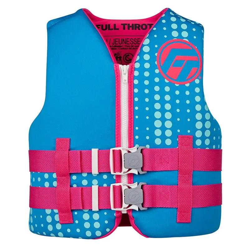 Full Throttle Rapid-Dry Youth Life Jacket – Aqua [142100-505-002-27] 1
