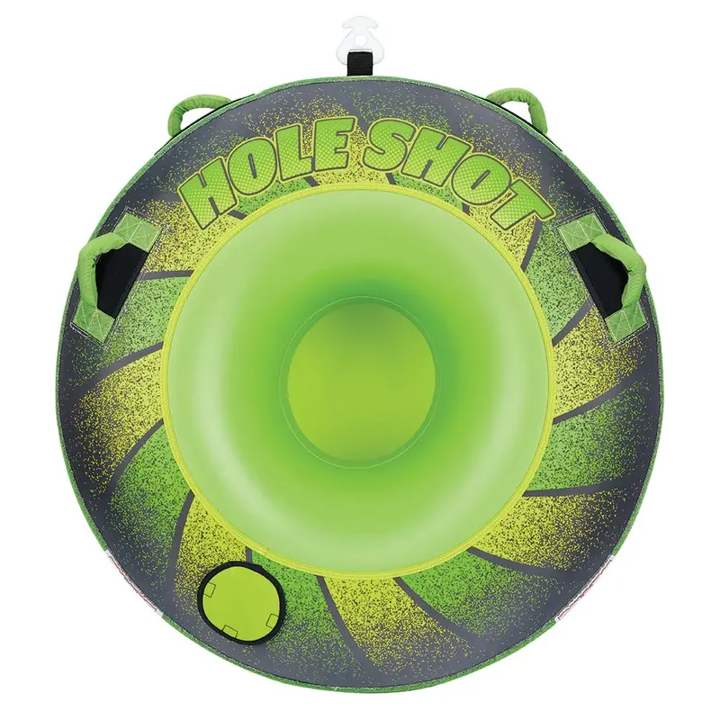 Full Throttle Single-Rider Hole Shot Inflatable Towable Tube – Green [302000-400-001-21] 1