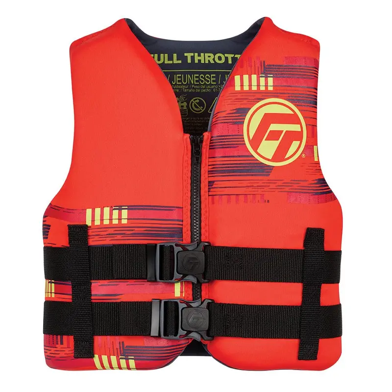 Full Throttle Youth Rapid-Dry Life Vest – Red [142100-100-002-26] 1
