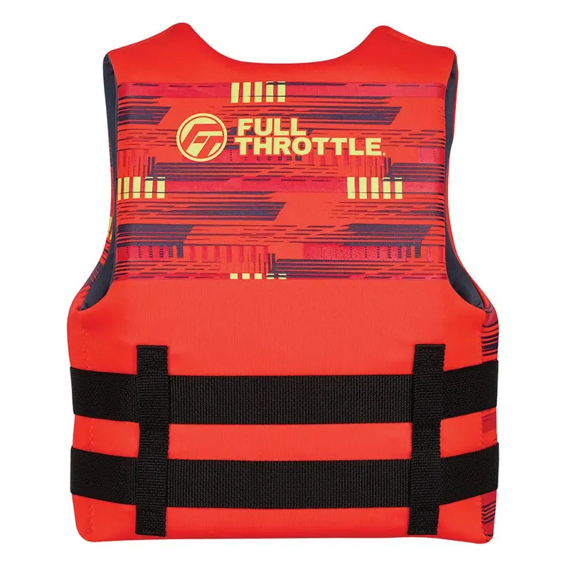 Full Throttle Youth Rapid-Dry Life Vest – Red [142100-100-002-26] 2