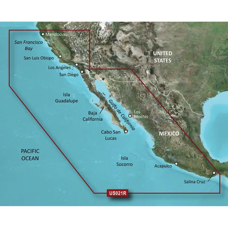 Garmin Bluechart G3 Vision Hd California & Mexico Marine Navigation Card – Vus021R Microsd/Sd [010-C0722-00] 1