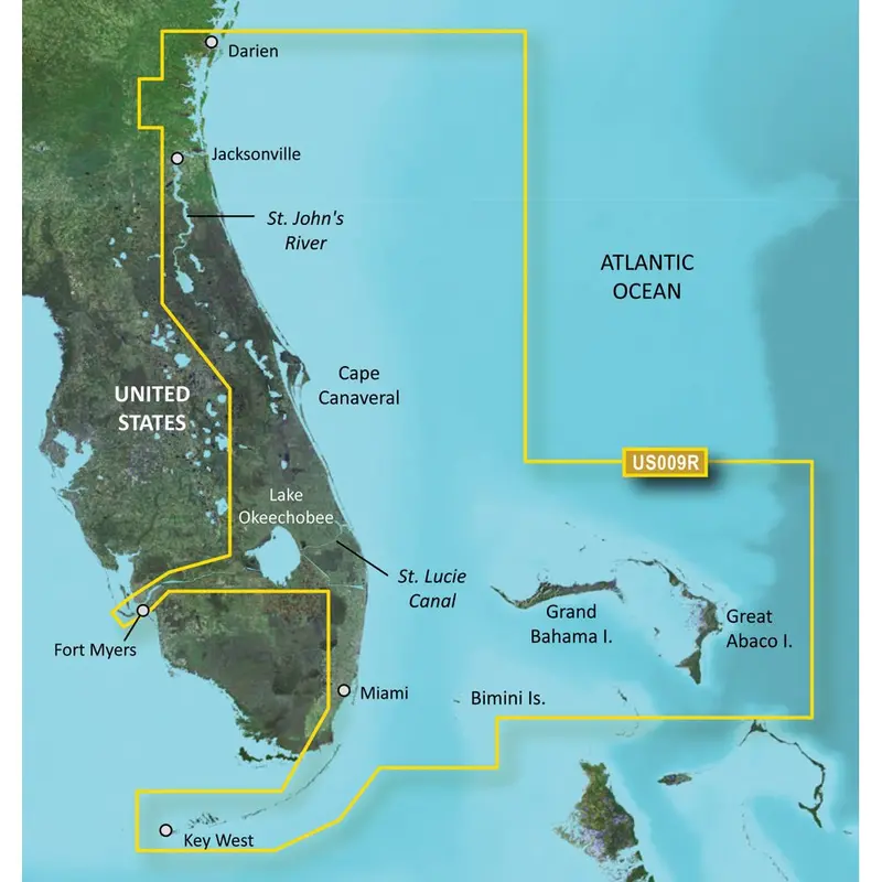 Garmin Bluechart G3 Vision Hd Jacksonville To Key West Navigational Map – Vus009R Microsd/Sd [010-C0710-00] 1