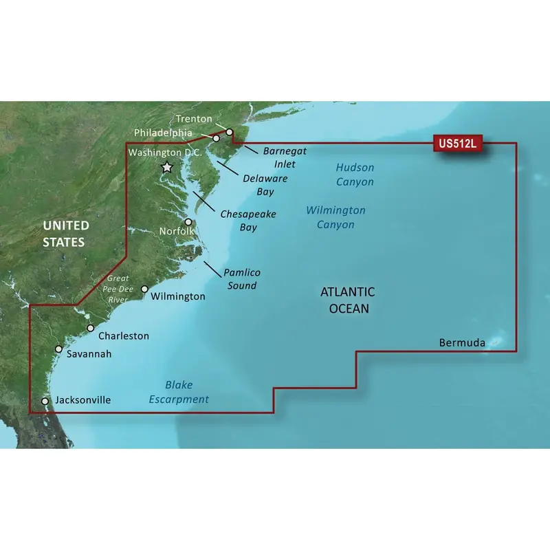 Garmin Bluechart G3 Vision Hd Microsd Card – Mid-Atlantic Region (Vus512L) – 010-C0741-00 1