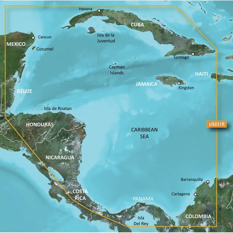 Garmin Bluechart G3 Vision Hd Southwest Caribbean Marine Chart Card – Vus031R Microsd/Sd [010-C0732-00] 1