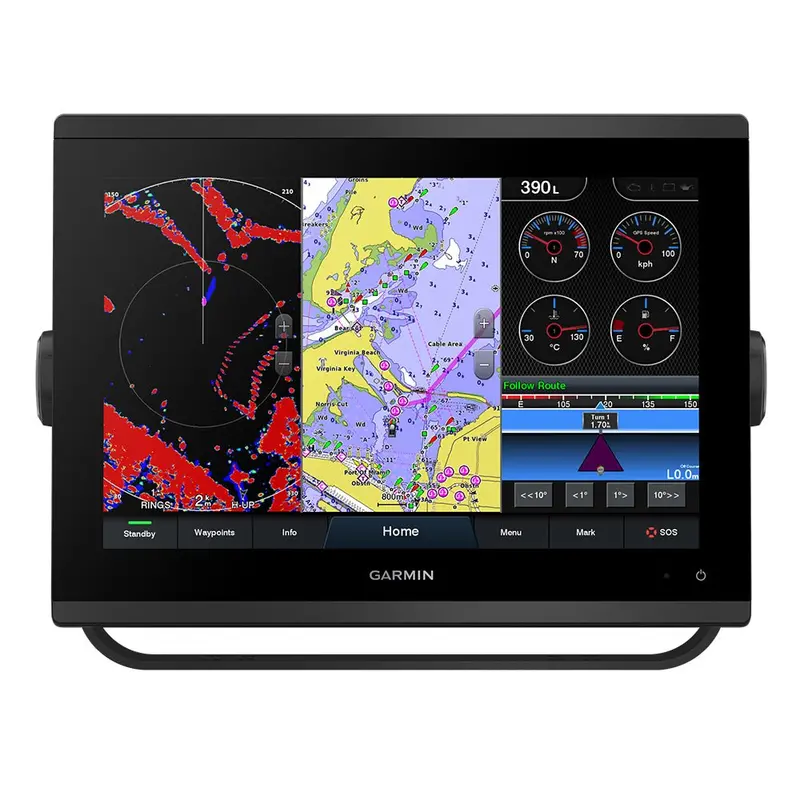 Garmin Gpsmap 1223 Chartplotter – No Built-In Sonar, Preloaded Worldwide Basemap – Model 010-02367-00 1