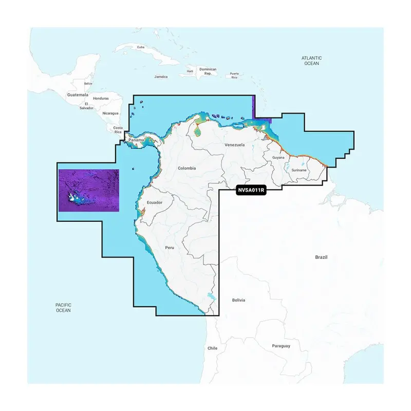 Garmin Navionics Vision+ Chart For North South America (Nvsa011R) 1
