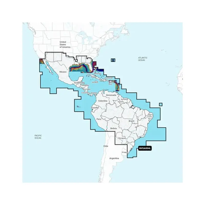 Garmin Navionics Vision+ Marine Chart Card – Mexico To Brazil, Including Caribbean Inland & Coastal Waters (Nvsa004L) 1