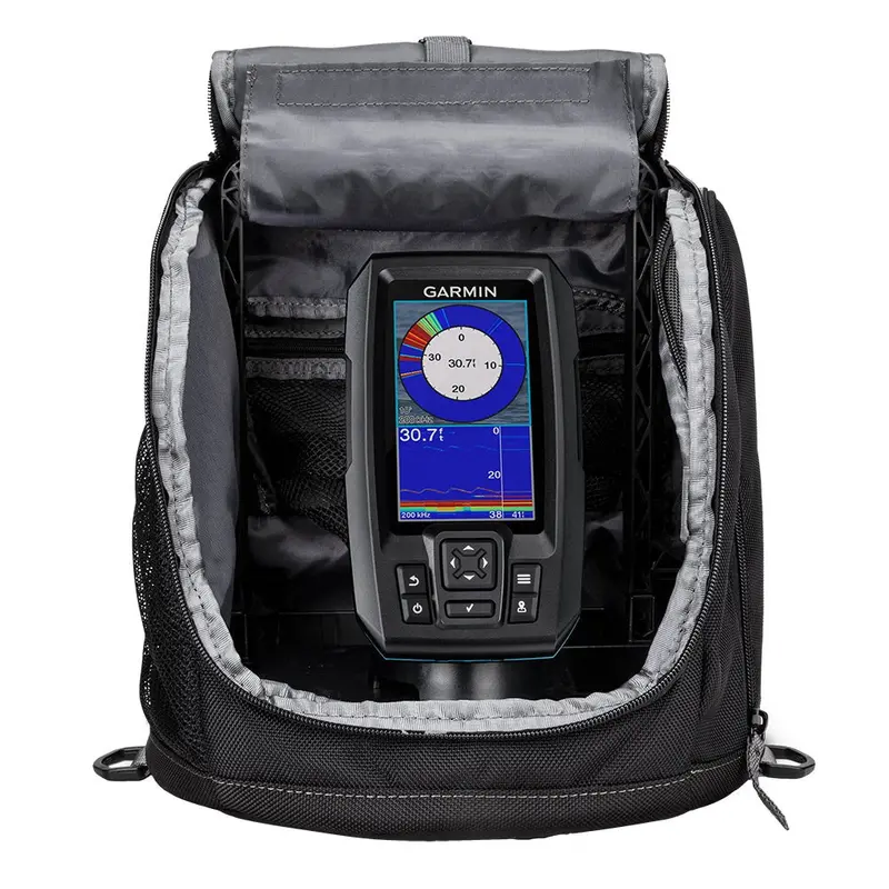 Garmin Striker Plus 4 Ice Fishing Bundle – Includes Transducer & Power Cable [010-01870-30] 1