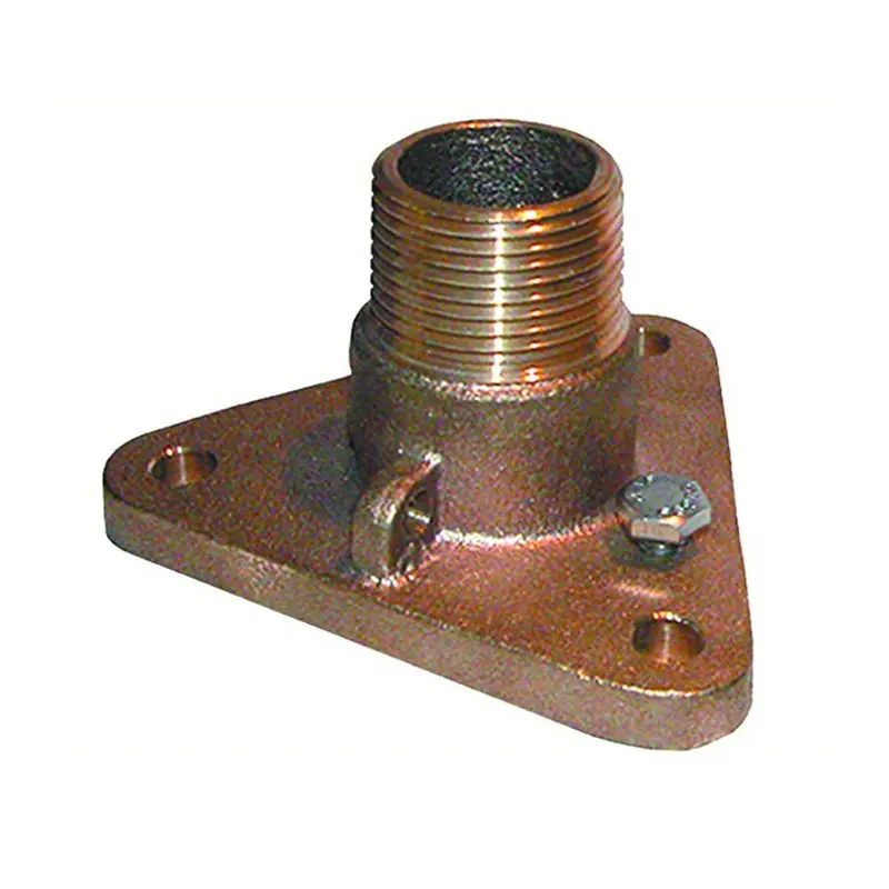 Groco 3/4" Bronze Flange Adapter: Converts Nps To Npt [Ibvf-750] 1