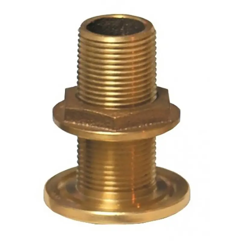 Groco 3-Inch Bronze Thru-Hull Fitting With Locking Nut 1