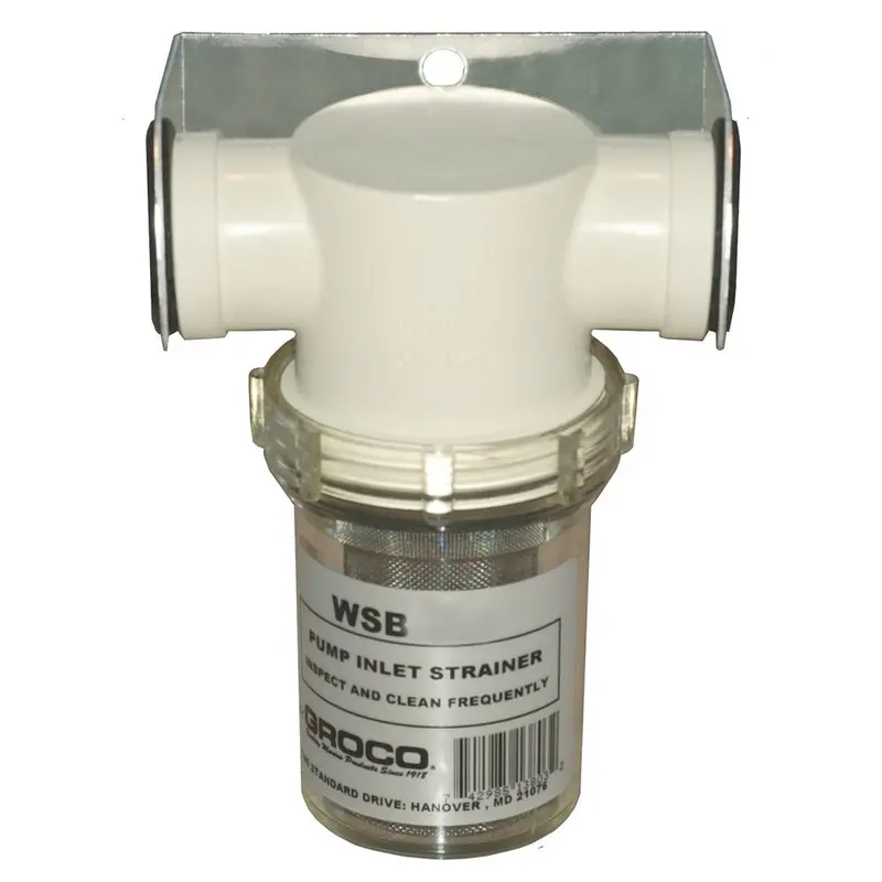 Groco Freshwater Strainer – 1/2" With Plastic Basket (Model Wsb-500-P) 1
