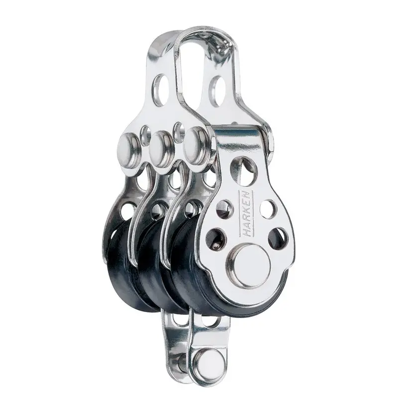 Harken 16Mm Triple Sheave Block With Becket (Model 409) 1