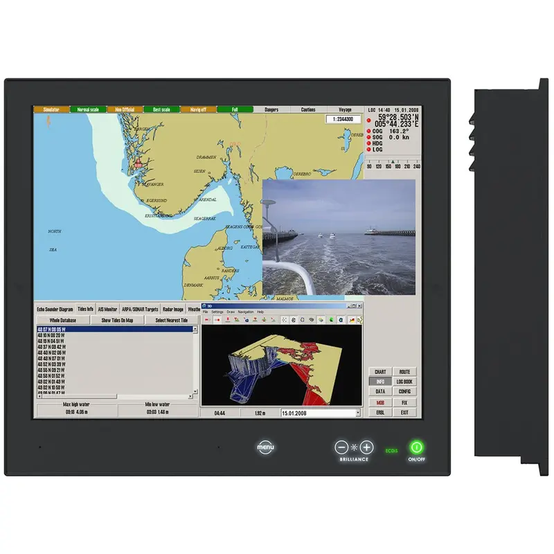 Hatteland Series X G2 19-Inch High-Brightness Multi-Power Display With Front Panel Buttons 1