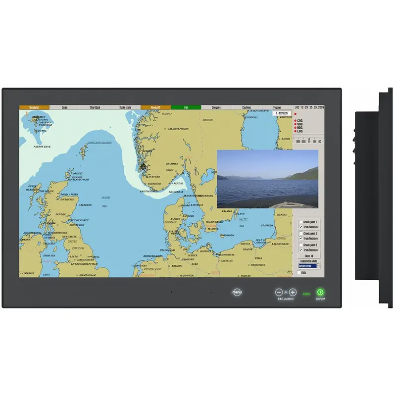 Hatteland Series X G2 24-Inch High-Brightness Multi-Power Display With Front Panel Buttons 1