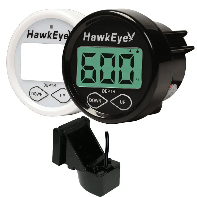 Hawkeye Depthtrax In-Dash Digital Depth And Temperature Gauge – Transom Mount [Dt2Bx-Tm] 1