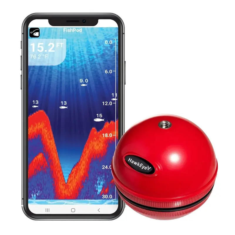 Hawkeye Fishpod 5X Portable Bluetooth Sonar – Compact Waterproof Fishfinder With App Connectivity [Fp5X] 1