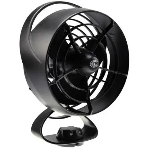 Hella 12V Turbo 20 Oscillating Cabin Fan – Black, High-Airflow Marine Ventilation 1