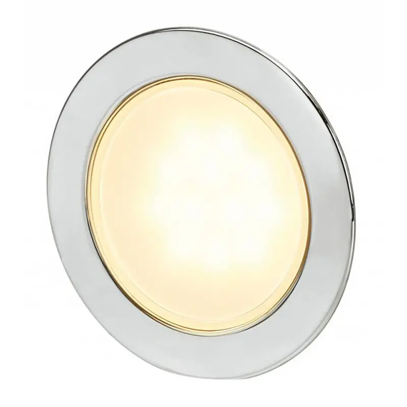 Hella Marine 95 Gen 2 Euroled Downlight – Warm White, Round Design With Stainless Steel Trim (Model 958340021) 1