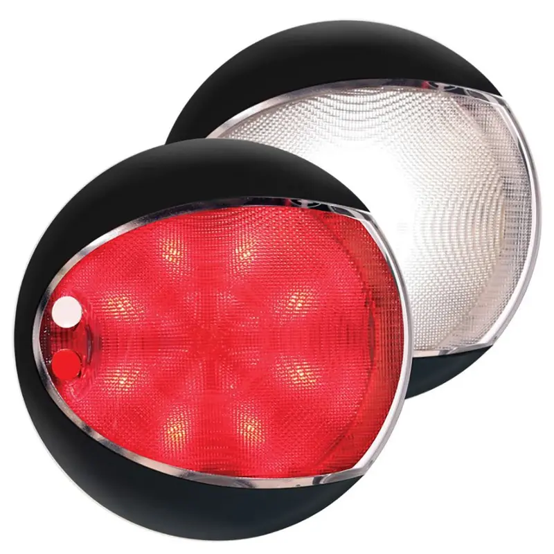 Hella Marine Euroled 130 Touch Navigation Light – White/Red Dual Mode, Black Shroud – Model 959950111 1