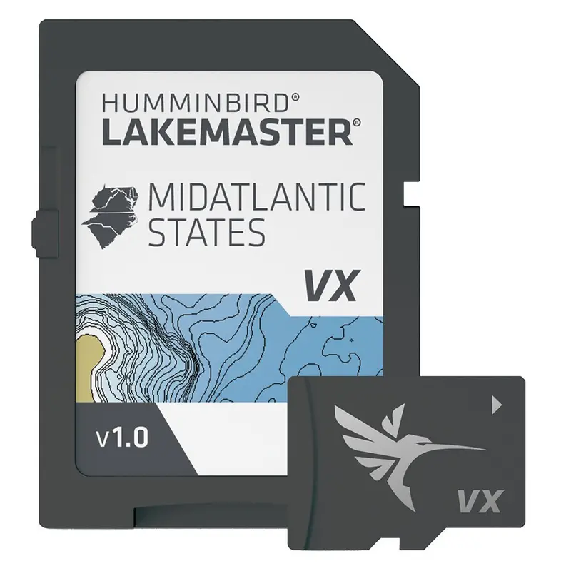 Humminbird Lakemaster Vx Map Card: Mid-Atlantic Region (Model 601004-1) 1