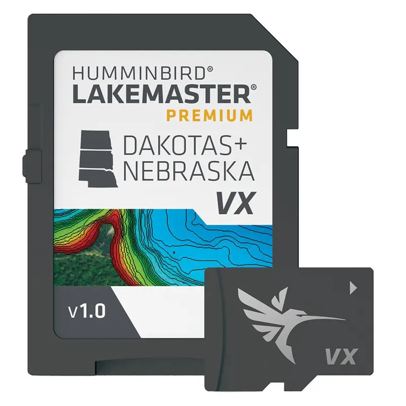 Humminbird Lakemaster Vx Premium Mapping Chart – Dakota & Nebraska Lakes 1