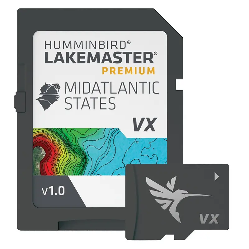Humminbird Lakemaster Vx Premium Mapping Chart – Mid-Atlantic U.S. States 1