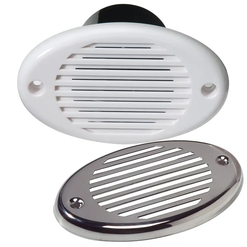 Innovative Lighting 540-0101-7 Marine Hidden Horn — White Housing With Stainless Overlay 1