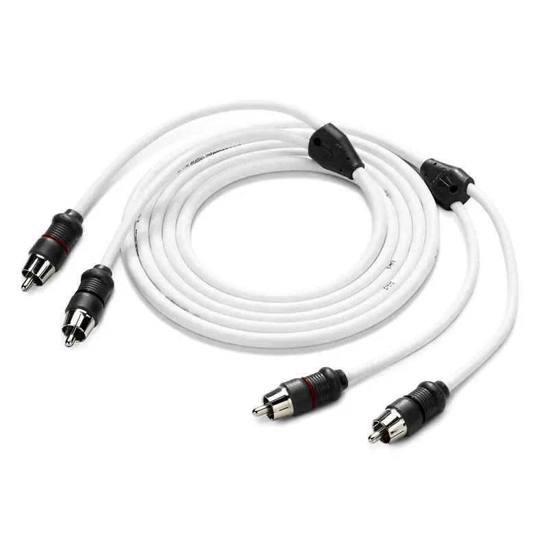 Jl Audio 2-Channel Marine Rca Cable – 6-Foot Shielded Audio Interconnect, Model Xmd-Whtaic2-6 (010-13413-00) 1