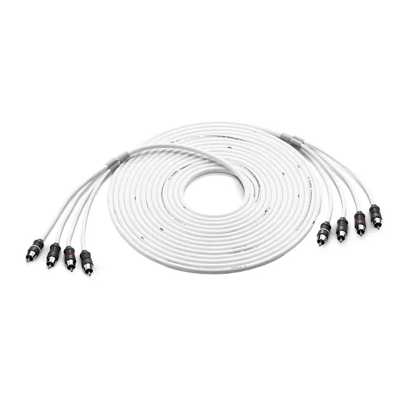 Jl Audio 4-Channel Marine Rca Cable – 25-Foot Heavy-Duty Shielded Audio Interconnect, Model Xmd-Whtaic4-25 (010-13475-00) 1