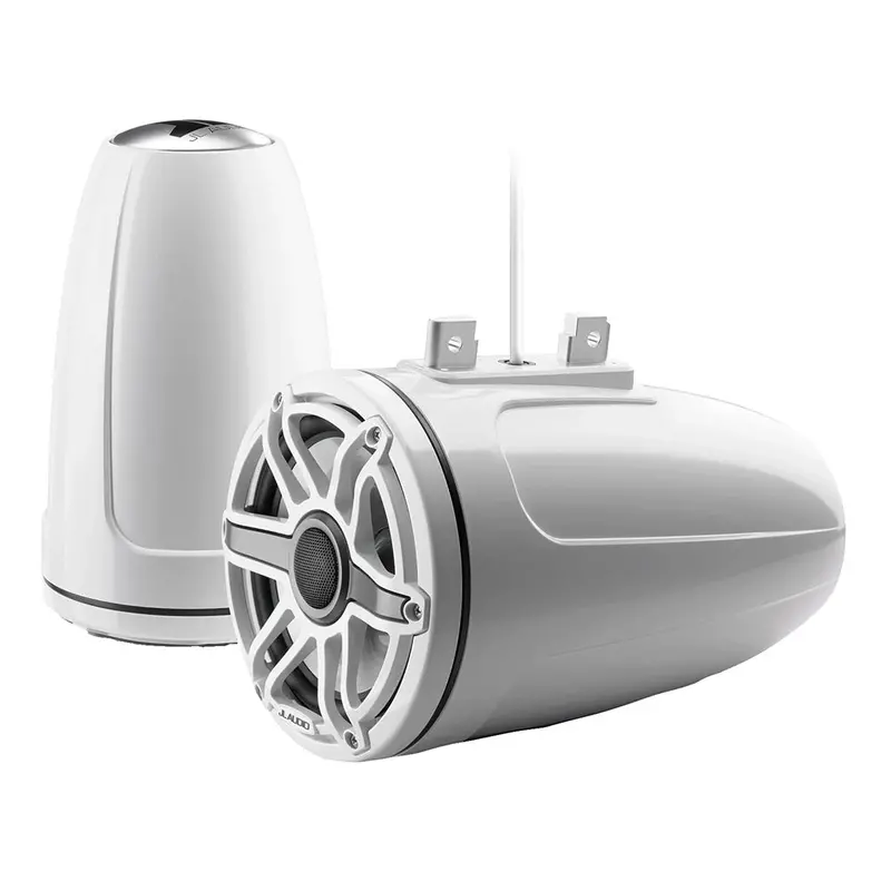 Jl Audio M6-770Etxv3-Gw-S-Gwgw 7.7" Enclosed Tower Coaxial System With Gloss White Sport Grille 1