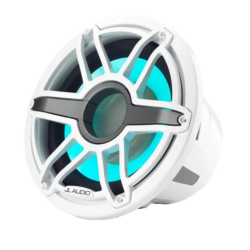 Jl Audio M7-12Ib-S-Gwgw-I-4 – 12" Marine Subwoofer With Gloss White Grille & Led Lighting 1