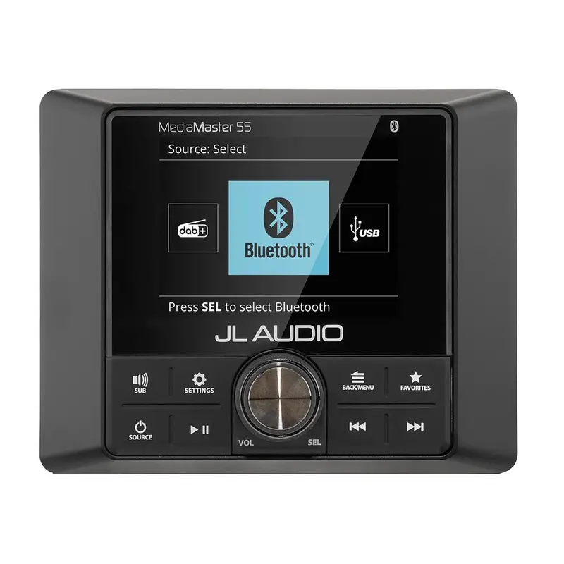 Jl Audio Mm55 Marine Source Unit With Full-Color Lcd Display 1