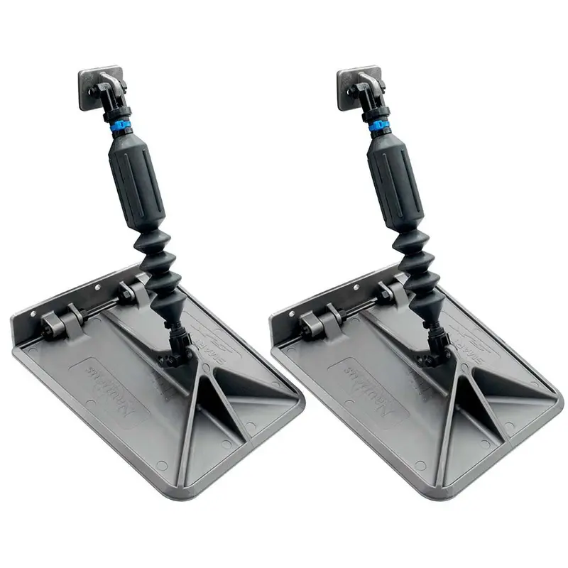 Lectrotab Smart Tabs Sx 9.5" X 10" Trim Tabs – Gunmetal Grey, 150–240 Hp (80 Lb Actuators), 18–22' Boats – Sxg9510-80 1