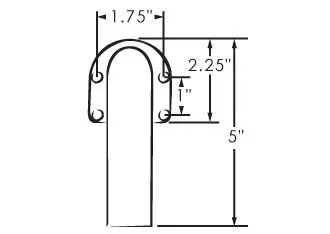 Led-Illuminated Stainless Handrail – 24-Inch Marine-Grade Grab Rail 2