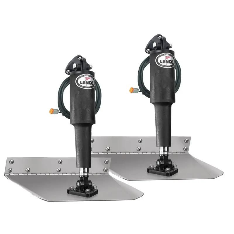 Lenco 9" × 9" Standard Trim Tab Kit – Switch Not Included – 12V 1