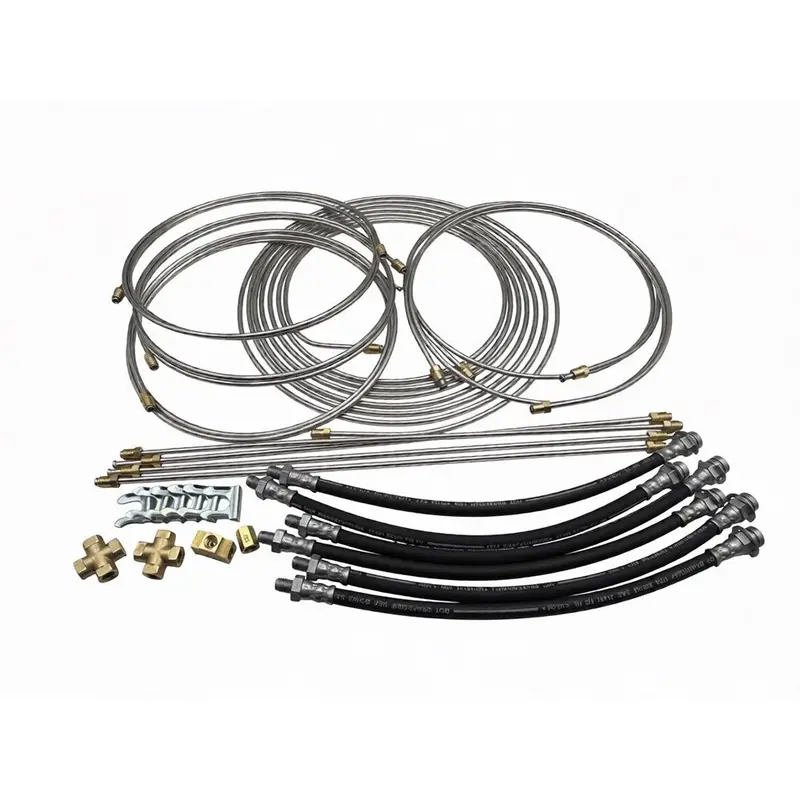 Load Rite 6018.10S Stainless Steel Brake Line Kit For Tri-Axle Trailers 1