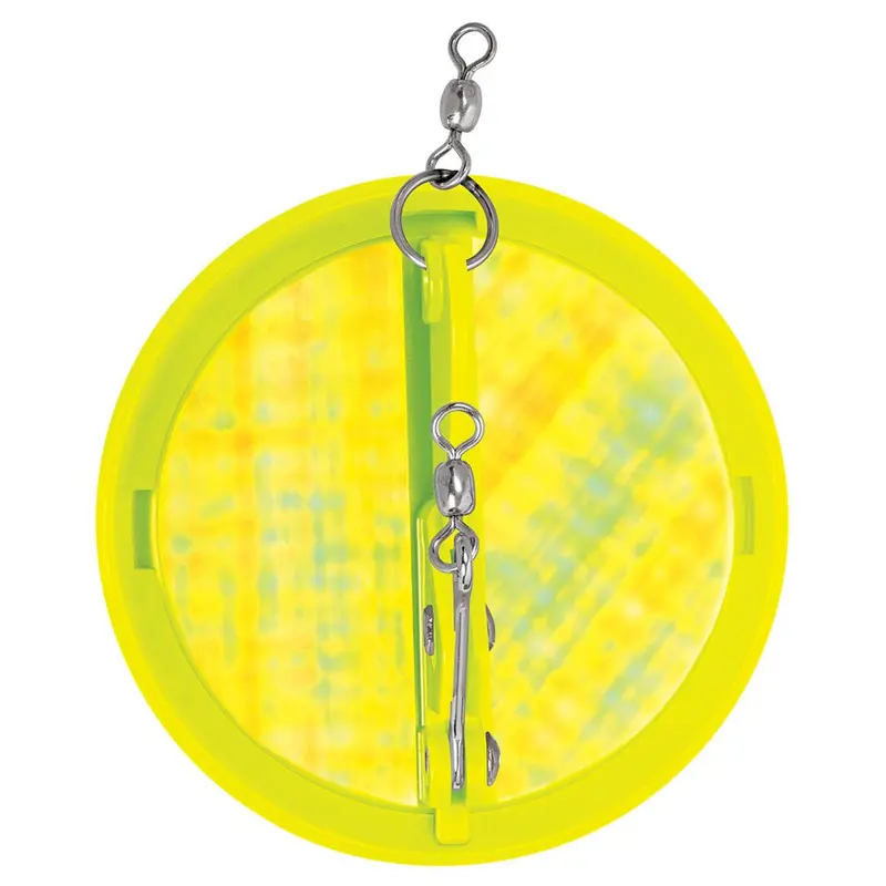 Luhr-Jensen 2-1/4" Chartreuse & Silver Moon Jelly Dipsy Diver 1