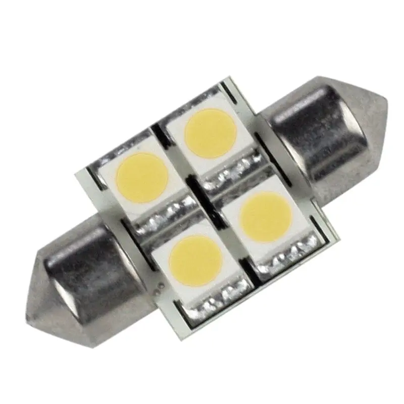 Lunasea Single-Sided 4-Led Festoon Bulb – 10–30Vdc, 60 Lumens, Warm White 1