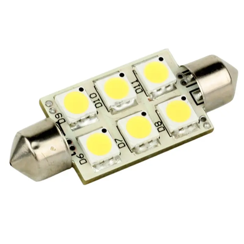 Lunasea Single-Sided 6-Led Festoon Lamp – 10–30Vdc, 97 Lumens, Warm White 1