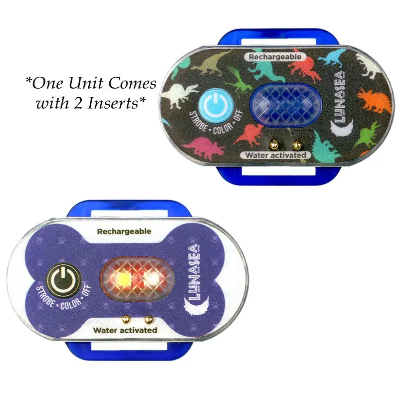 Lunasea Waterproof Child/Pet Safety Strobe Light – Blue Housing, Blue Alert Flash – Llb-63Bb-F0-01 1