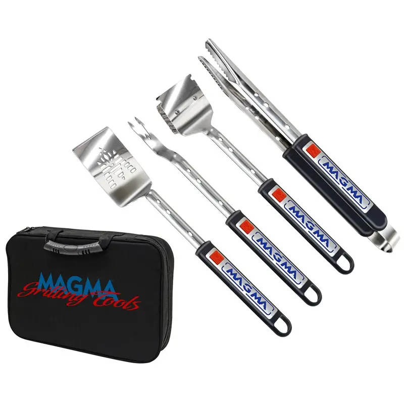 Magma Telescoping Grill Tool Set – 5-Piece Stainless Steel Kit With Adjustable Handles 1