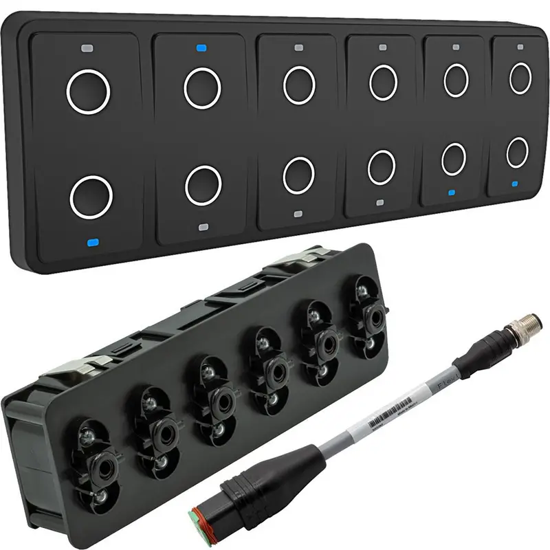 Maretron Ckm12 Keypad With Vertical Orientation And 0.2M Nmea 2000 Adapter Cable – Model A3802-1 1