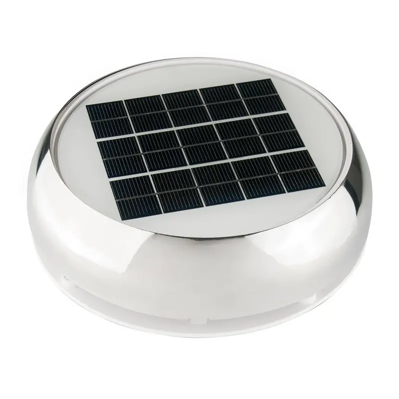 Marinco Stainless Steel 4-Inch Solar-Powered Day/Night Vent 1