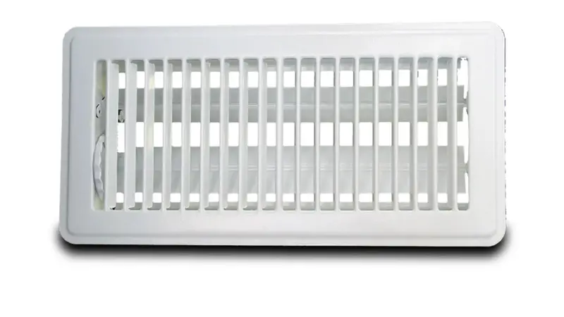 Metal Fab Mffr414W White Stamped Floor Register – 4" X 14" [Mffr414W] 1