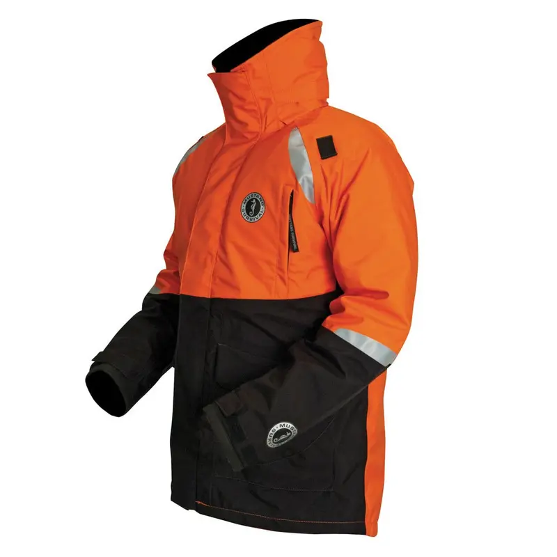 Mustang Catalyst Flotation Coat In Orange-Black, Size Large (Model Mc5446-33-L-206) 1
