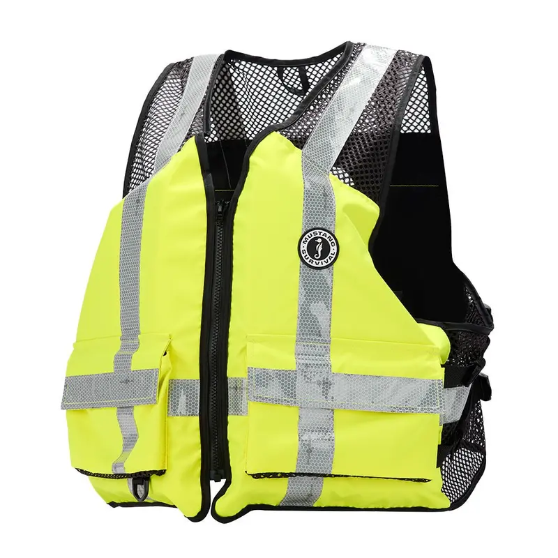 Mustang Hi-Visibility Mesh Safety Vest – Fluorescent Yellow-Green, L/Xl 1