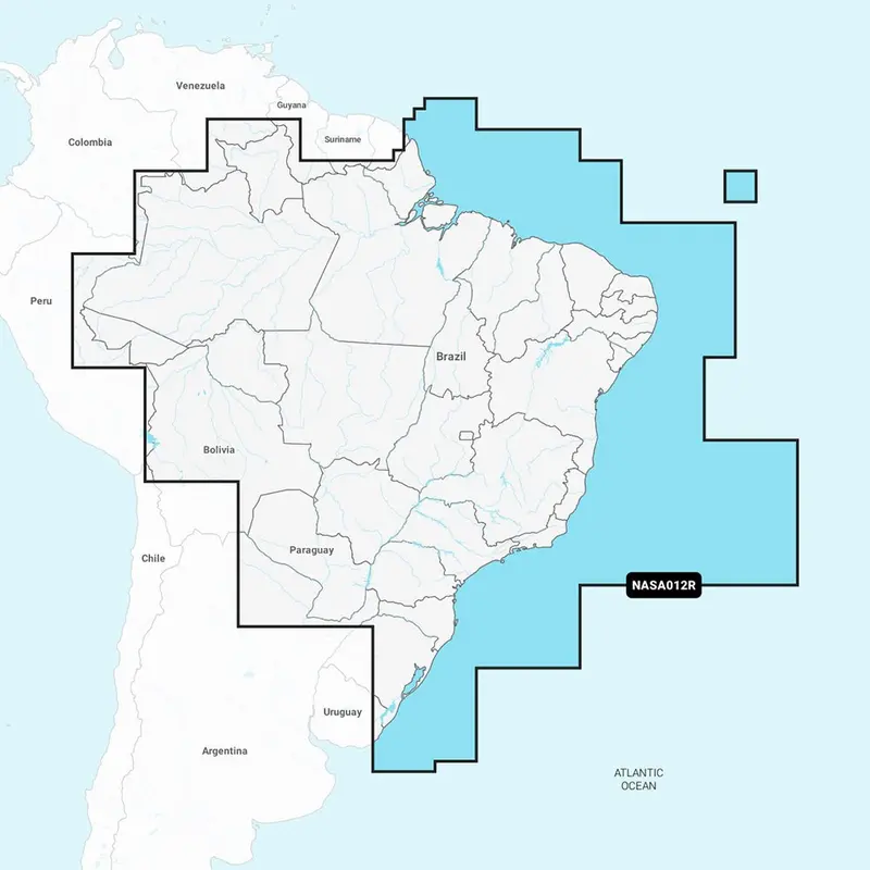 Navionics+ Brazil Chart – Premium Navigation Data (Nasa012R) 1