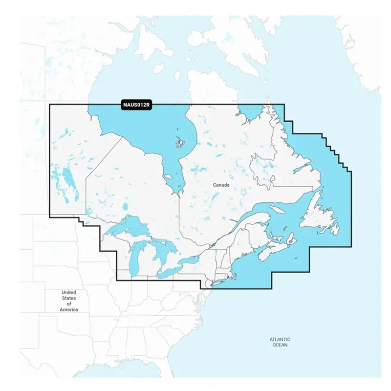 Navionics+ Chart Card – Canada East & Great Lakes (Naus012R) 1